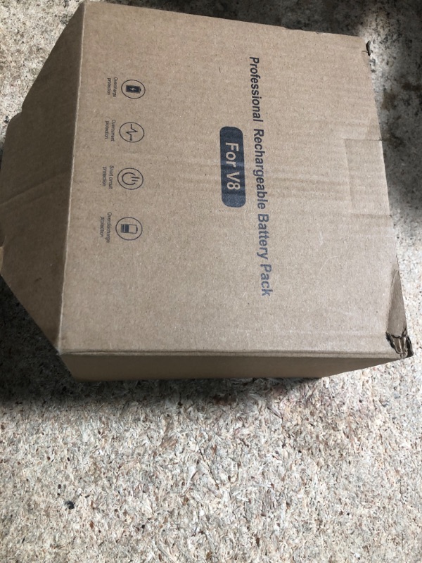 Photo 1 of **POSSIBLY FOR PARTS/UNSURE IF CHARGES** Designed for Dyson V8 Battery Replacement 21.6V 8.0Ah Compatible with Dyson V8 Animal Battery Replacement V8 Motorhead V8 Fluffy SV10 Carbon Fiber Vacuum Cleaner