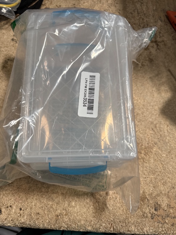 Photo 1 of 1InTheOffice Large Pencil Box, Translucent (2 Pack)