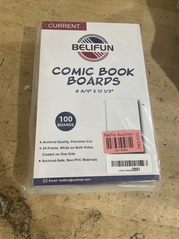 Photo 1 of 100ct Current Comic Bags and Boards - Reusable Boards, Bags 1 1/2" Flap, Clear Protector