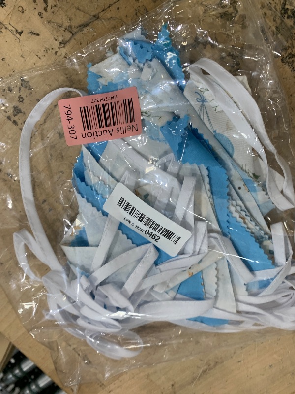 Photo 1 of 32Ft Goose Party Decorations Blue Gingham Plaid Silly Goose Themed Fabric Banner Triangle Pennant Flag Garland Streamers for Kids Boys Farm Animals First Birthday Baby Shower Duck Garden Supplies