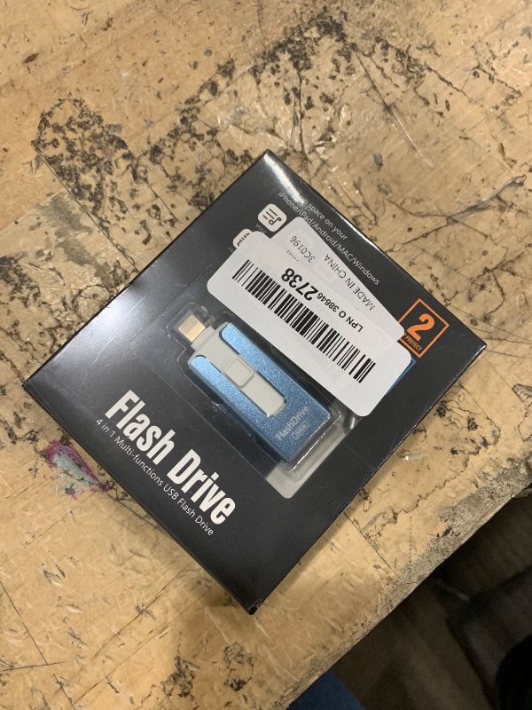 Photo 1 of 256GB USB Flash Drive for Phone and Pad, Photo Stick High Speed External USB Thumb Drives Photo Storage Memory Stick for Save More Photos and Videos (Blue, 256GB)