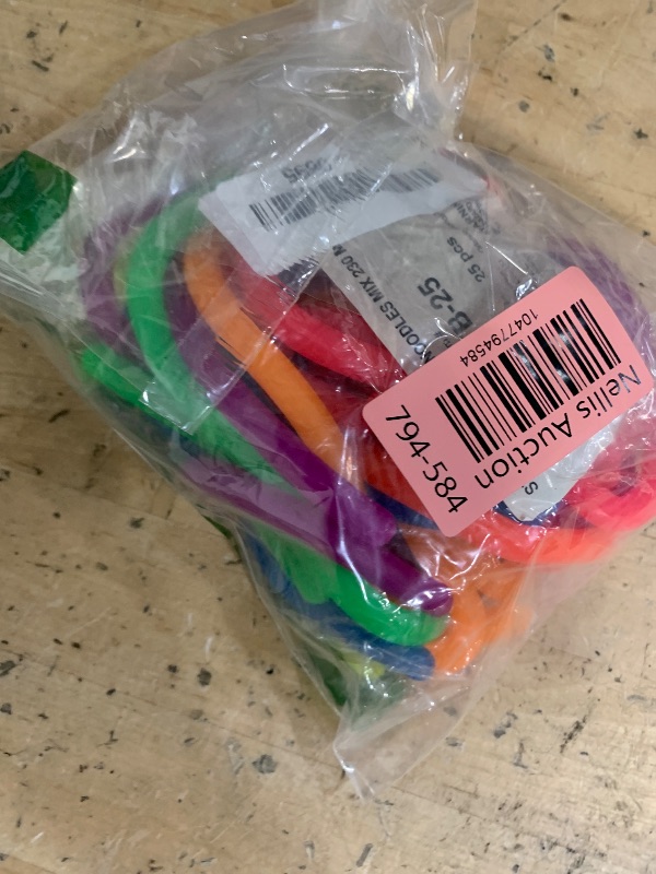 Photo 1 of 25 Pack Monkey Noodles - Fidget Stretchy Sensory Toys for Kids & Toddlers - Autism Sensory Products - Stretchy String - Party Favors & Treasure Box Toys for Classroom & Easter