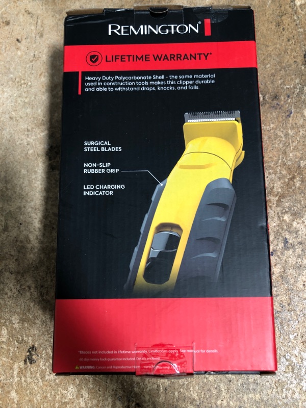 Photo 1 of **PARTIAL SET MISSING PARTS** Remington® Virtually Indestructible All-in-One Grooming Kit, Yellow, PG6856