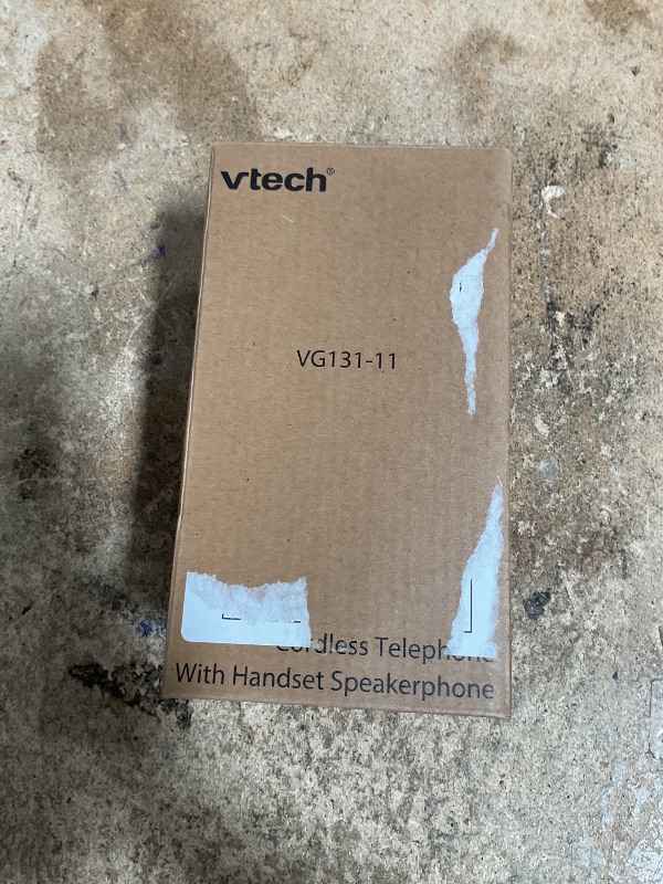 Photo 1 of [New] VTech VG131-11 DECT 6.0 Cordless Phone - Bluetooth Connection, Blue-White Display, Big Buttons, Full Duplex, Caller ID, Easy Wall Mount, 1000ft Range (Black)