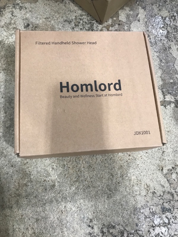 Photo 1 of **Parts Only** Homlord Filtered Shower Head with Handheld - High Pressure 6 Modes, 120 Anti-clog Nozzles, Detachable Showerhead with Hard Water Filters, Extra Long 6ft Hose, Power Wash Mode to Clean Bathroom, Pets