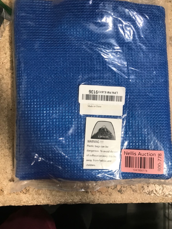 Photo 1 of 90% Shade Cloth for Plants 3.3 Ft × 3.3 Ft Greenhouse Shade Cloth for Protect Vegetable Plants Fruits Flowers Crops - Blue