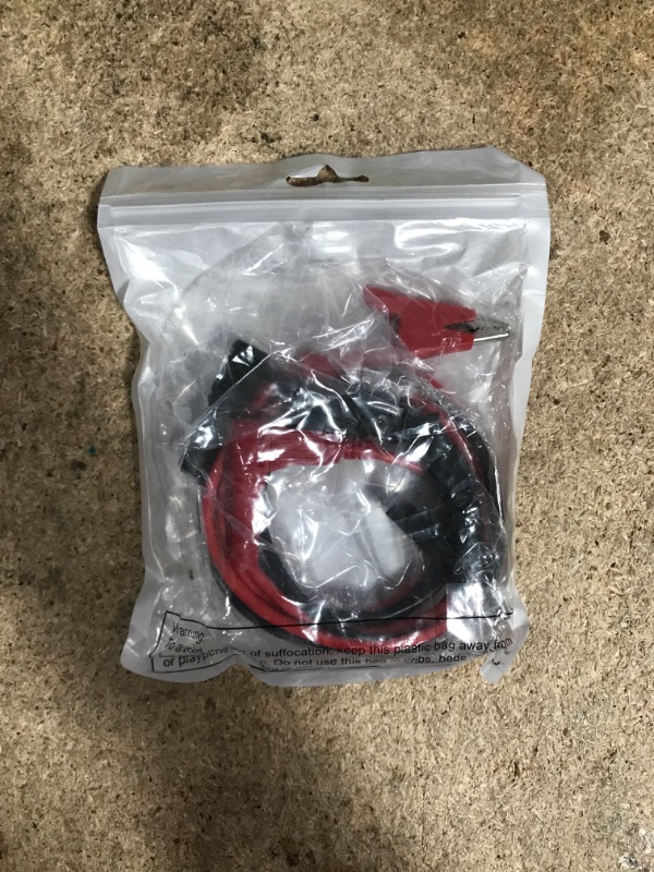 Photo 1 of 4 Pcs 14 Gauge Banana Plug to Alligator Clip Test Lead Multimeter Test Leads Wire Cable Set Soft Silicone Test Cable Wires for Electrical Testing, 3 ft Long