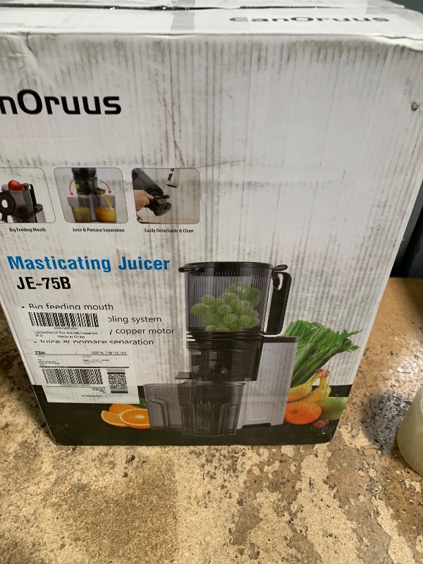 Photo 1 of ***HEAVILY USED***

Cold Press Juicer, 5.8" Wide Feed Chute Juice Extractor Machine with 400W, High Juice Yield, Slow Masticating Juicer for Whole Vegetables & Fruits, Metallic Silver