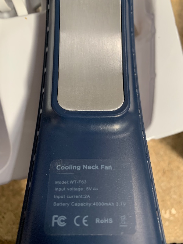 Photo 1 of 1S Cool Down 30°F Neck Fan with Double Semiconductor Coolers, 360° Surrounded Personal Fans Air Conditioner that Blow Cold Air, 8H lasting Portable Fan with 3 Speed, Gifts for Men Women Outdoor Travel
