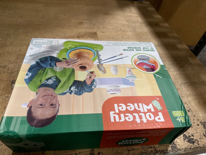 Photo 1 of **WHEEL NON-FUNCTIONAL** Pottery Wheel for Kids - Complete Pottery Painting Kit Arts and Crafts for Kids Ages 8-12 with 3 Pack Air Dry Clay Art Supplies Toys for Girls Boy Birthday Gift for 6 7 8 9 10 11 12+