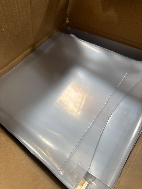 Photo 1 of 5pcs 12x12x11 inch food grade clear plastic containers