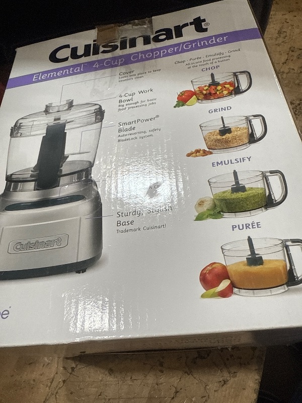 Photo 1 of ***MISSING TOP***

Cuisinart ECH-4SV Elemental 4-C Chopper Grinder, Silver