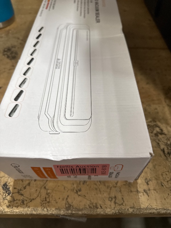 Photo 1 of **MISSING BAGS** MEGAWISE 2025 Powerful Vacuum Sealer Machine | Compact Design | One-Touch Automatic | Seal in 10-20 Seconds | Dry, Moist, Wet, and Cold Modes | With 10 Vacuum Bags & Built-in Cutter (Grey)