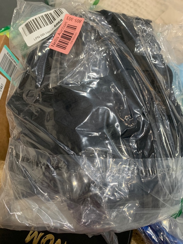 Photo 1 of Vorspack Clear Backpack Heavy Duty PVC Transparent Backpack with Reinforced Strap Stitches & Large Capacity for College Workplace Security - Black