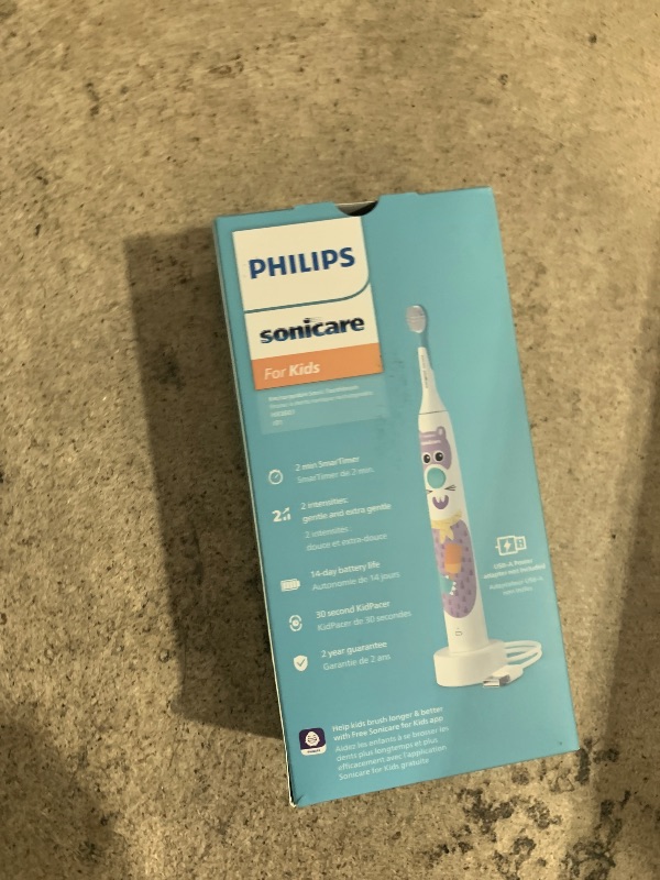 Photo 1 of **PARTIAL SET/MISSING PIECES** Philips Sonicare for Kids Design a Pet Edition, Corded Electric, HX3601