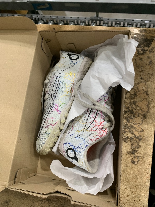 Photo 1 of adidas Copa Pure 3 Club Firm Multi Ground Sneaker, White/Lucid Red/Black, 2 US Unisex Little Kid