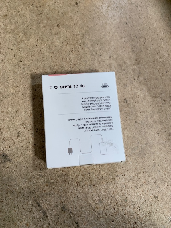 Photo 1 of [MFI Certified] i Phone Charger Block USB C Fast Wall Plug with 6ft USB C to Lightning Cable for i Phone/14/13/12/11/pro/pro max/Air pods pro/iPad air 3/min4 (White, 1 Pack)