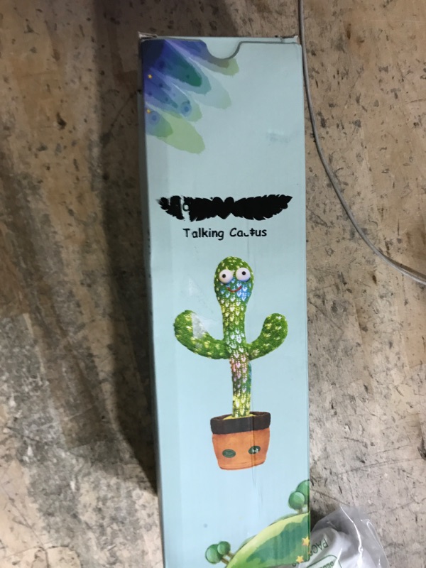Photo 1 of [Update Volume Adjustable] Talking Cactus Toy Mimics Back, Gift Package Repeat Talking Cactus Plush Toys - Talking Sing+Repeat+Dancing+Recording+Rainbow Led Cactus Toy(15 Second Recording)