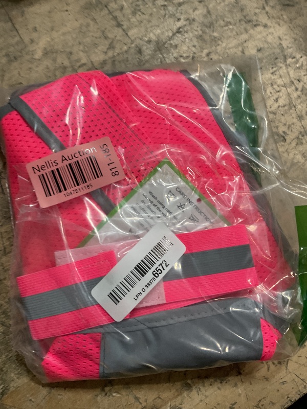 Photo 1 of 247 Viz Mesh Reflective Vest with Inside Pocket - High Visibility Reflective Running Gear Safety Vest Straps for Men, Women,Kids, for Night Running, Walking, & Cycling