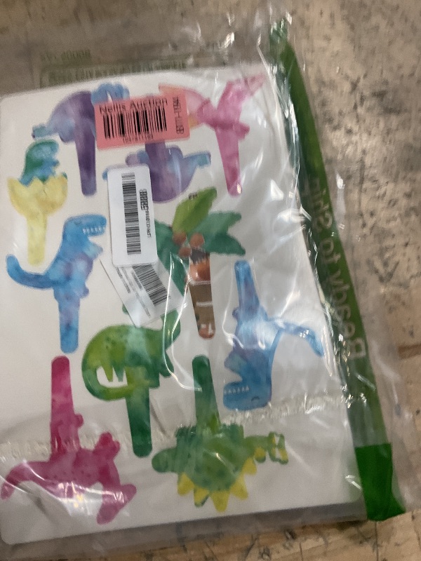 Photo 1 of 36 Pcs Pink Dinosaur Cupcake Toppers - Pink Dinosaur Party Decorations and Girl Dinosaur Party Cupcake Toppers