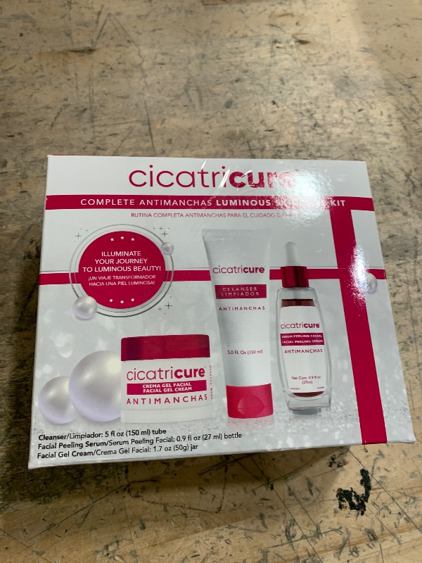 Photo 1 of Cicatricure Antimanchas Skin Care Kit: AHA & PHA Exfoliating Face Wash, Brightening Serum, and Moisturizing Gel Cream - Dark Spot Reduction, Enhanced Glow, Paraben & Sulfate-Free