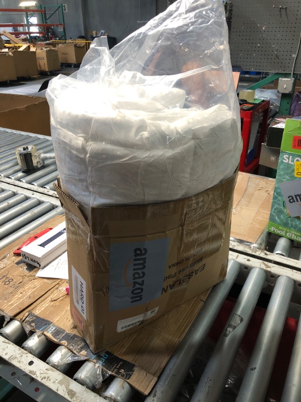 Photo 1 of (queen cover only) (used/fair) Top Mattress Cover Quilted Fitted Mattress Protector Cotton Top Stretches up 8-21" Deep Pocket Cooling Mattress Topper (60x80 inch, White)