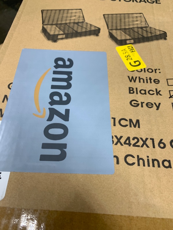 Photo 1 of 2 Pack Under Bed Storage Rolling Metal Frame Underbed Containers with Wheels Lid Visiable Window Storage Bag Box Organizer Home Closet Organization Drawer Bins for Clothes Shoes Toys Blanketss Black