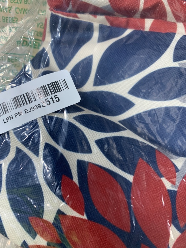 Photo 1 of 4th of July Pillow Covers 18X18 Inch Set of 2, Patriotic Blue Red Grey Modern Dahlia Floral Print Holiday Decorative Throw Pillow Covers Outdoor Farmhouse Cushion Case for Couch Sofa Bed Decor