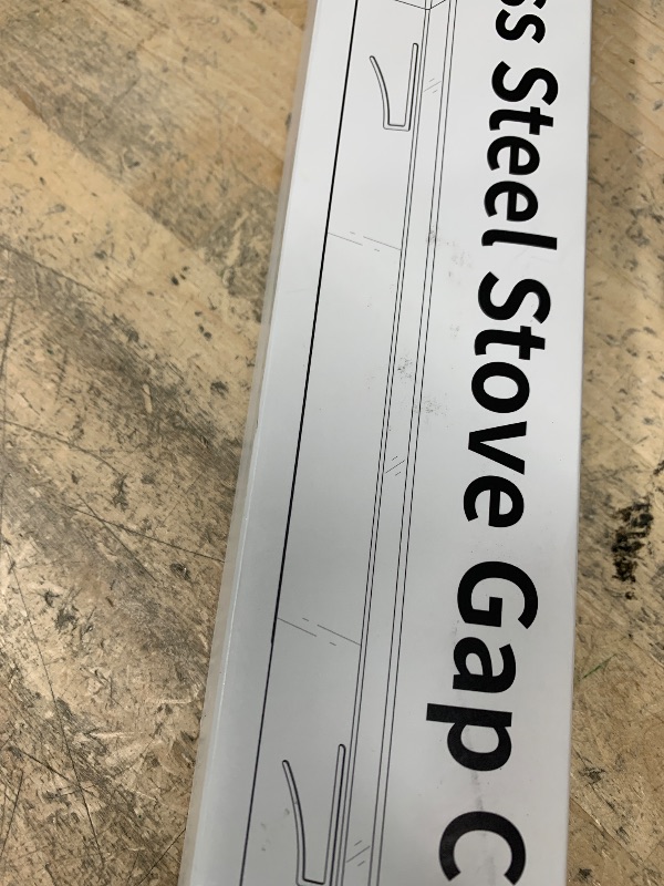Photo 1 of 16.5"-33" Stove Counter Gap Covers, Stainless Steel Stove Guard, Cooktop Trim Kit, Stove Gap Guards, Oven Gap Filler, Heat Resistant & Effectively Protect Stove Gap Filler,BLACK(2PCS)