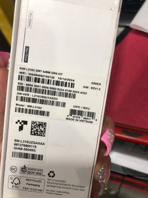 Photo 1 of **FOR PARTS ONLY**
Samsung Galaxy Watch 7 44mm LTE AI Smartwatch w/Energy Score, Wellness Tips, Heart Rate Tracking, Sleep Monitor, Fitness Tracker, 2024, Green [US Version, 1Yr Manufacturer Warranty]