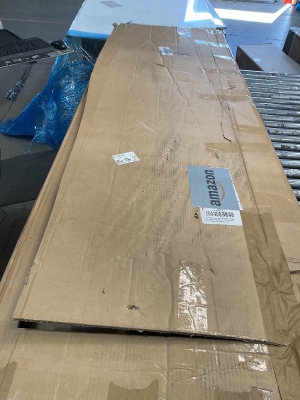 Photo 1 of *** PARTIAL SET - HEADBOARD AND SLATS ONLY *** KISLOT Wood Bed Frame with Headboard Upholstered Platform Mattress Foundation,Strong Wooden Slat Support,No Box Spring Needed - FULL SIZE