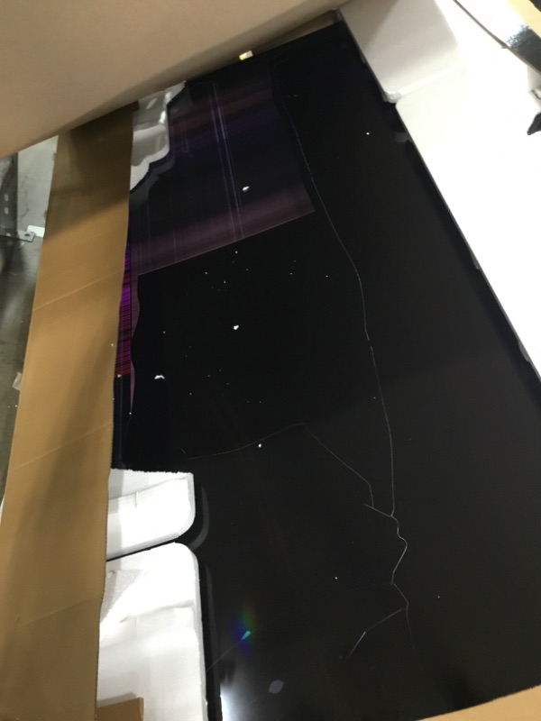 Photo 1 of **BROKEN**TCL 98-Inch Q65 QLED 4K UHD Smart TV with Google TV (98Q651G, 2024 Model) Dolby Vision, Dolby Atmos, HDR Pro+, Game Accelerator Enhanced Gaming, Voice Remote, Works with Alexa, Streaming Television