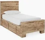 Photo 1 of ***PARTS ONLY***Hyanna Twin Panel Bed With 2 Side Storage
