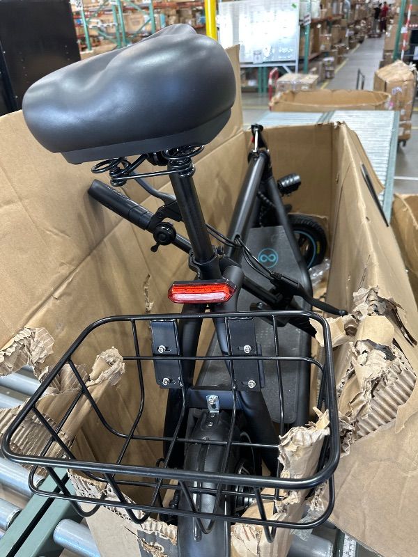 Photo 1 of *** PARTS ONLY *** Gyroor C1 Plus Electric Scooter for Adults with Seat & Pet Basket - 30 Miles Range 650W Motor 48V 13.5Ah Battery 18.6MPH 14" Pneumatic Tires Foldable Design Shock Absorbers 300lbs Pet Bike, L73