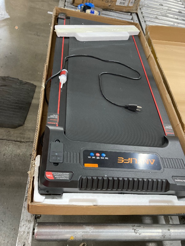 Photo 1 of ***************remote is damaged***************
Hartwares Under Desk Treadmill Walking Pad for Home, Quite 2 in 1 Treadmill with Remote Control, Running Jogging Machine with 2.5HP Brushless Motorized, Remote & App Control Compact Design
