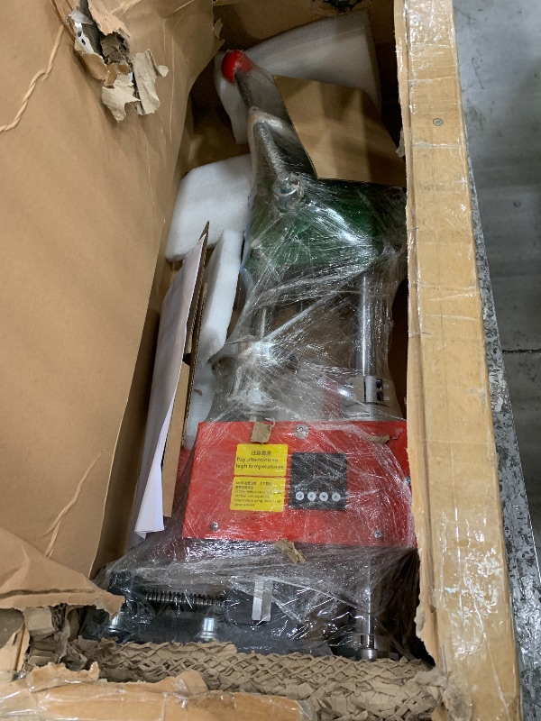 Photo 1 of ICZW Vertical Injection Molding Machine Manual Plastic Extruder with Bench Vise and Test Mold 110V