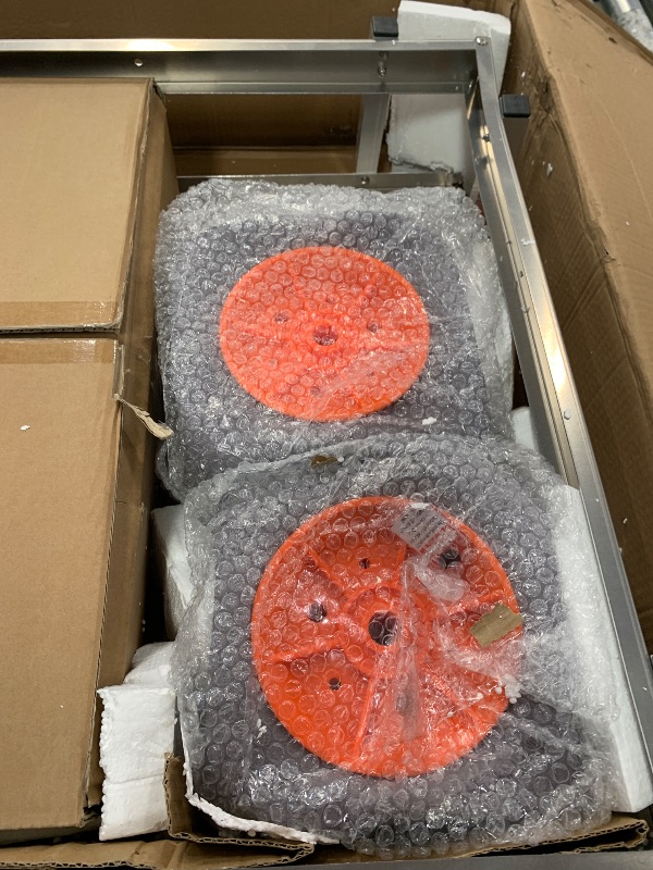 Photo 1 of ******************FOR PARTS ONLY- Missing several parts (including 2 wheels)**************
VEVOR Beach Fishing Cart, 400lbs Load Capacity, Fish and Marine Cart with Four 13" Big Wheels PU Balloon Tires for Sand, Heavy-Duty Aluminum Pier Wagon Trolley with