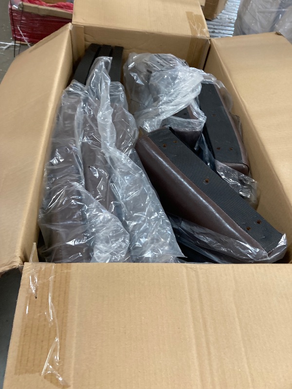 Photo 1 of **ONLY 3 CHAIRS **FDW Dining Chairs Set of 3, Dining Room Chairs Kitchen Chairs,Side PU Cushion Chairs with Waterproof Surface and Wood Legs,for Kitchen Restaurant and Living Room,Leather Brown