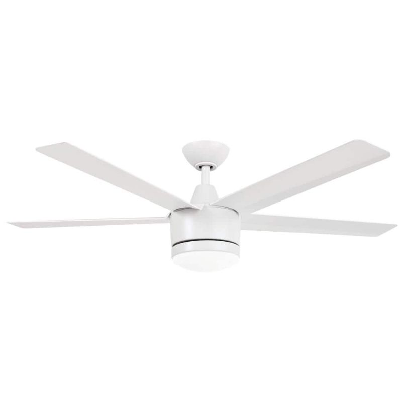 Photo 1 of ****************MISSING THE BASE***********
Merwry 52 in. Intergrated LED Matte White Ceiling Fan with Light and Remote Control
