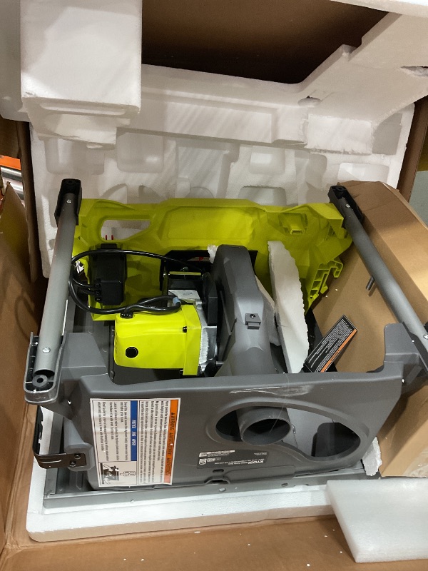 Photo 1 of **************MISSING THE STAND*************
RYOBI 15 Amp 10 in. Expanded Capacity Table Saw With Rolling Stand