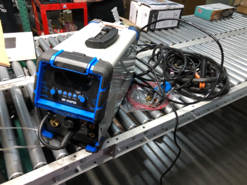 Photo 1 of ***PARTS ONLY***AZZUNO Plasma Cutter Welder Combo 200A, Gas MIG/PULSE MIG/MAG/Flux Gasless MIG/HF TIG/Stick/CUT/SPOT MIG 8 in 1 Multiprocess Welder Machine, 110/220V Dual Voltage Aluminum Welding Machine