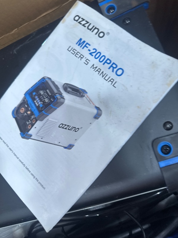 Photo 1 of ***PARTS ONLY***AZZUNO Plasma Cutter Welder Combo 200A, Gas MIG/PULSE MIG/MAG/Flux Gasless MIG/HF TIG/Stick/CUT/SPOT MIG 8 in 1 Multiprocess Welder Machine, 110/220V Dual Voltage Aluminum Welding Machine