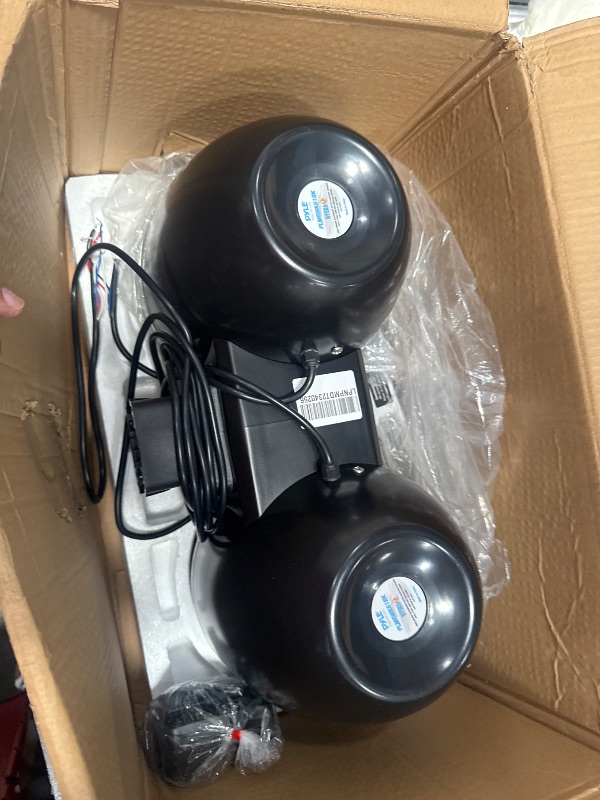 Photo 1 of (used)(see images) Pyle Dual Waterproof Off-Road Speakers - 6.5" 200W 2-Way Marine Wakeboard Tower Sound System w/LED Light