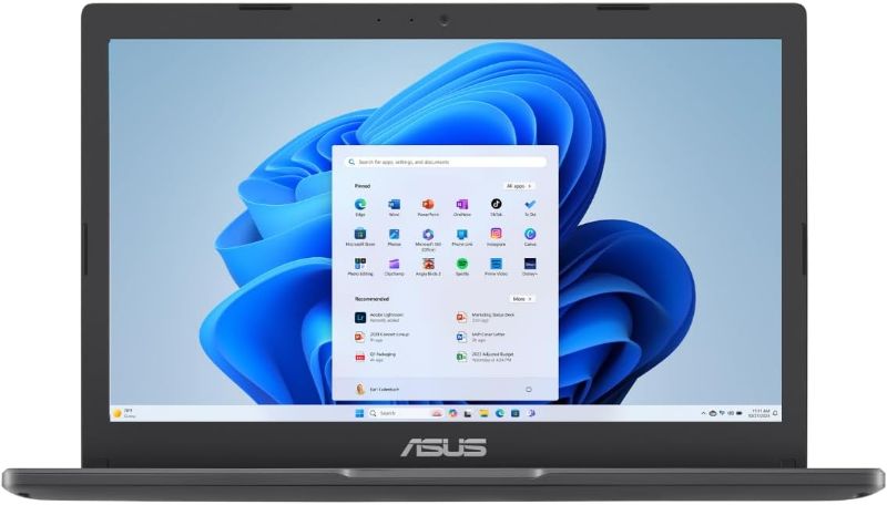 Photo 1 of ($238) (NO CHARGER) (UNTESTED) (PARTS) ASUS Notebook E210 11.6” Ultra Thin, Intel Celeron N4020 Processor, 4GB RAM, 64GB eMMC Storage, Windows 10 Home in S Mode with One Year of Office 365 Personal, E210MA-DB02,Star Black
