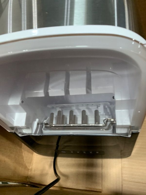 Photo 1 of ****PARTS ONLY*****ZAFRO Ice Maker Countertop, Portable Stainless Steel Ice Machine with Self-Cleaning,26.5lbs/24H,9 Bullet Ice Cubes in 6 Mins,Ice Basket and Scoop,Ideal for Home,Kitchen,Party, Stainless Steel Silver
