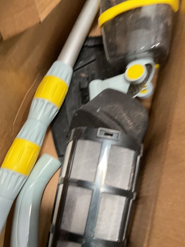 Photo 1 of (2025 Upgraded) Cordless Handheld Pool Vacuum, Rechargeable Pool Cleaner with Telescopic Pole and Fine-Sponge, Powerful Suction, Ideal for Above & In-Ground Pools, Spas, Hot Tubs, Yellow