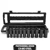 Photo 1 of 1/2 in. Drive SAE 6-Point Impact Socket Set with Storage Case (11-Piece)

