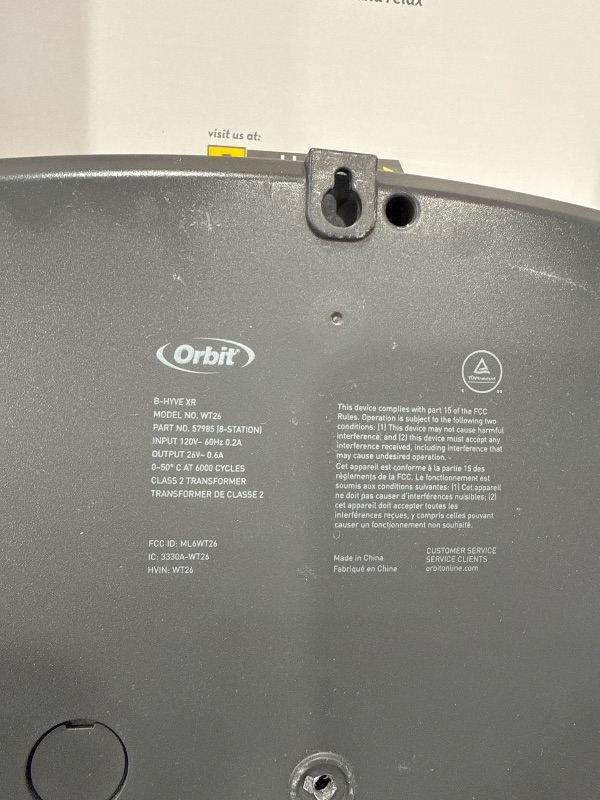 Photo 1 of *UNABLE TO TESTED**Orbit 57985 B-hyve XR 8-Zone Smart Indoor/Outdoor Sprinkler Controller