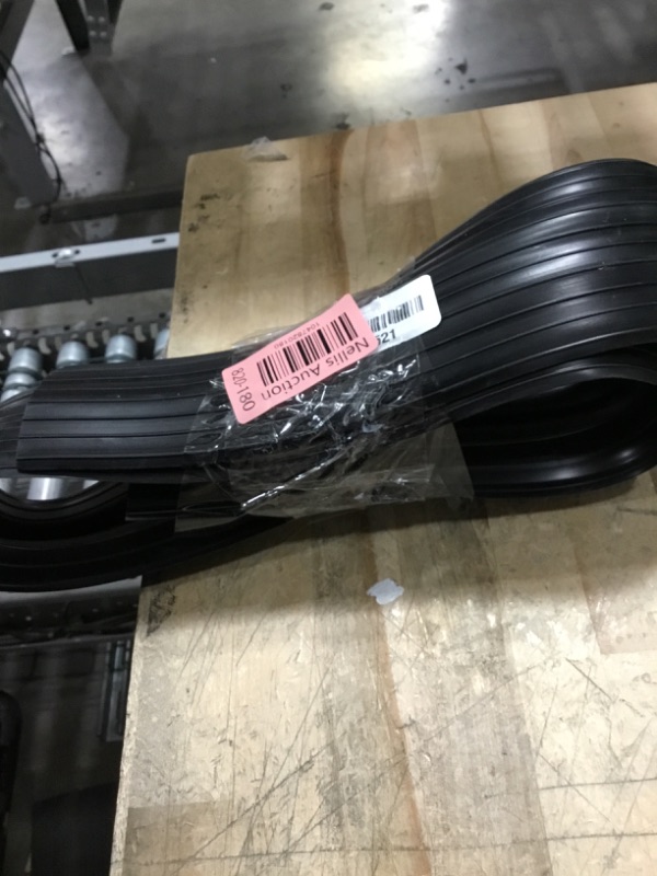 Photo 1 of 4ft Floor Cable Cover Heavy Duty PVC Cord Cover Wire Cover to Prevent Trip Hazard for Home Office or Outdoor(4ft, Black)