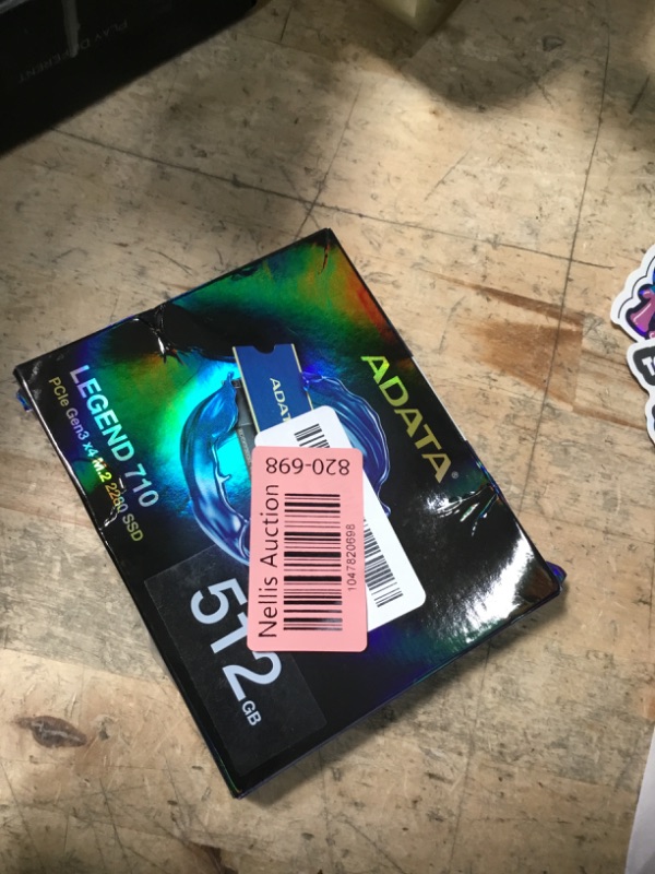 Photo 1 of ***(PARTS ONLY/ MAJOR DAMAGE/ NON FUNCTIONAL)***ADATA Legend 710 512GB NVMe M.2 2280 SSD (Read up to 2400MB/s and Write up to 1600MB/s)